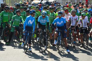 Además de Bernal, Nairo también estuvo acompañado por Winner Anacona y Cayetano Sarmiento.
