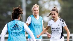 Entrenamiento del Real Madrid Femenino.