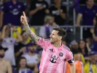 ORLANDO, FLORIDA - MARCH 01: Lionel Messi #10 of Inter Miami CF celebrates after scoring the team's second goal during the MLS match between Orlando City SC and Inter Miami CF at Inter&Co Stadium on March 01, 2026 in Orlando, Florida. Alex Menendez/Getty Images/AFP (Photo by Alex Menendez / GETTY IMAGES NORTH AMERICA / Getty Images via AFP)