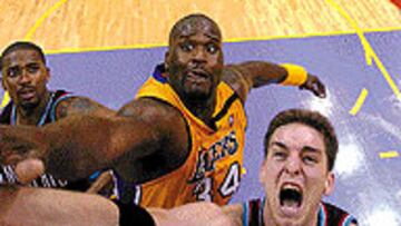 <b>OTYRO MUNDO.</B> Entre Shaquille y el Eurobasket hay un abismo para Gasol.