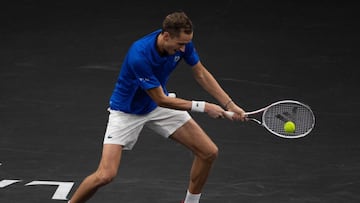 Medvedev durante la Laver Cup que gan&oacute; Rusia ante Canad&aacute;