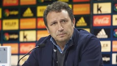 Eusebio Sacrista, en su despedida de la Real.