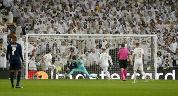 1-0. Karim Benzema marcó el primer gol.