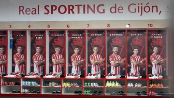 08-02-25. IMAGEN DEL VESTUARIO DEL SPORTING EN EL MOLINÓN.