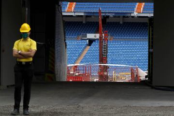 Little-by-little the 'new' Bernabéu is taking shape in the Spanish capital as the reconstruction works continue for the future home of Los Blancos.