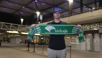 Frankie Ferrari, a su llegada este domingo a Málaga.