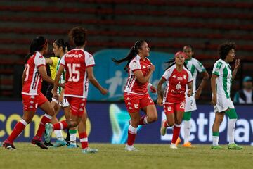 Partido de ida de las semifinales de la Liga Femenina BetPlay 2023, entre Atlético Nacional e Independiente Santa Fe.