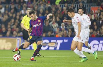 1-0. Munir marcó el primer gol.