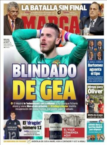 Portadas de la prensa deportiva