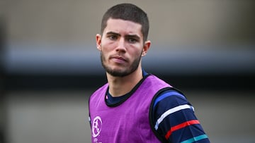 Northern Ireland , United Kingdom - 16 July 2024; Elyaz Zidane of France during the UEFA European U19 Championship Finals match between France and Türkiye at Seaview in Belfast, Northern Ireland. (Photo By Ben McShane/Sportsfile via Getty Images)