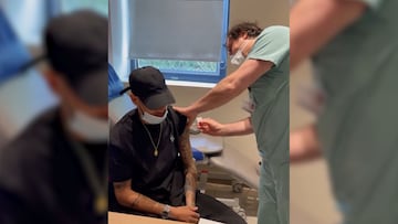 Neymar recibe la vacuna contra el coronavirus: "Qué felicidad..."
