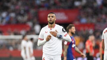 En-Nesyri, con el Sevilla.