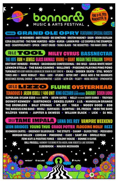 ¡Revelan el lineup de Bonnaroo! Tool y Lizzo lideran el festival