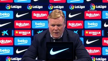 Koeman: "Mingueza está haciendo una gran temporada; no hay problema con él"