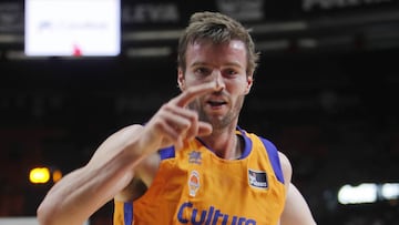 Aaron Doornekamp, durante su etapa en el Valencia Basket.