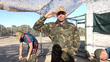 Luis Enrique, comandante de la Selección hasta en el 'Láser tag'