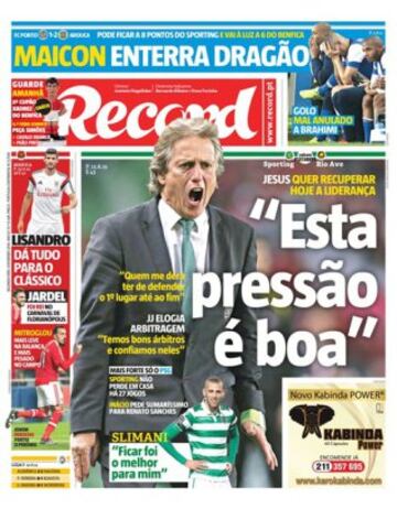 Portadas de la prensa mundial