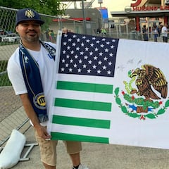 Aficionados latinos toman partido en la semifinal USA vs Jamaica