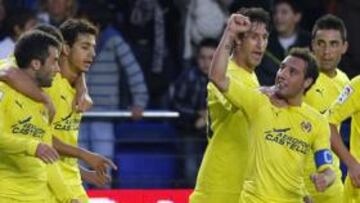 <b>GRAN MOMENTO.</b> Los amarillos vapulearon al Athletic de Bilbao con cuatro tantos.