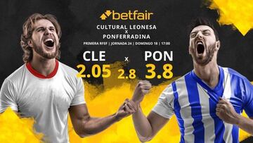 Cultural y Deportiva Leonesa vs. SD Ponferradina: horario, TV, estadísticas, clasificación y pronósticos