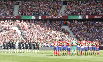 Atleti brindó minuto de silencio por el sismo en México