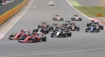 Sebastian Vettel y Kimi Raikkonen.