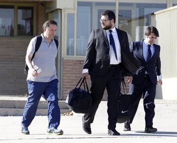 Gorka Villar saliendo de la prisi¨®n de Soto del Real.