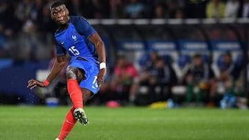 Pogba, durante un partido.