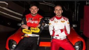 Martin Prokop y Robert Kubica con el Mercedes SLS GT3.