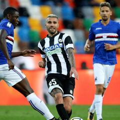 Udinese 4-0 Sampdoria: Duván fue titular en la derrota de su equipo