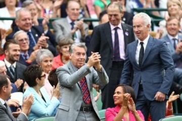 El exjugador de tenis también estuvo entre el público.