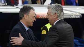 Joaquín Caparrós y Carlo Ancelotti.
