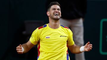 Mejía vence a Evans y da el primer punto a Colombia en Copa Davis