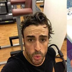 Alonso y Hamilton se ponen a tono en el gimnasio para Sochi