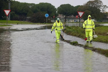 En alerta el núcleo urbano de Jerez por la llegada de la borrasca 'Marta'.