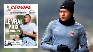 Mbappé en un entrenamiento
