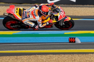 Marc Márquez en un momento de la carrera.