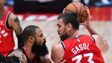 Marc Gasol, ante Tyson Chandler.