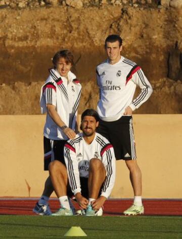 Modric, Khedira y Gareth Bale. 