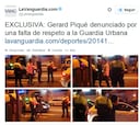Gerard Piqué hace un Esperanza Aguirre con la Guardia Urbana