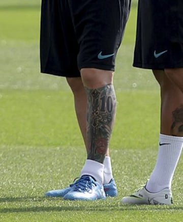 How Leo Messi's tattoo has evolved over the years