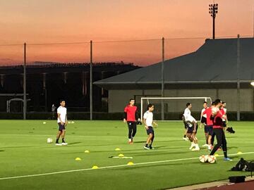 El entrenamiento del 'Tri' olímpico en Tokio