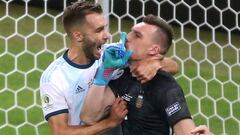 El gesto con que Armani se descargó en su gran revancha