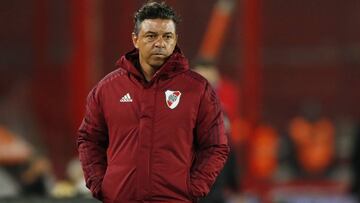 Soccer Football - Copa Libertadores - River Plate v Liga de Quito - Estadio Libertadores de America, Buenos Aires, Argentina - October 20, 2020 River Plate coach Marcelo Gallardo Pool via REUTERS/Agustin Marcarian