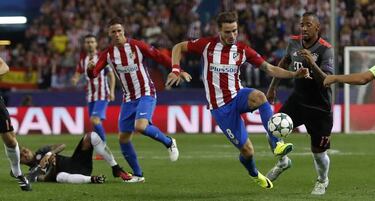 Gabi, Koke y Saúl: 33,32 km, 118 pases y 14 recuperaciones