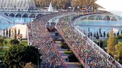 Abadía y Chiki, con los 25.000 de la Maratón de Valencia