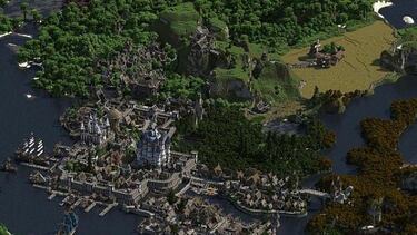 Cuatro años y medio para construir un mundo de fantasía en Minecraft