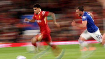 Luis Díaz, uno de los mejores calificados en el derbi de Merseyside