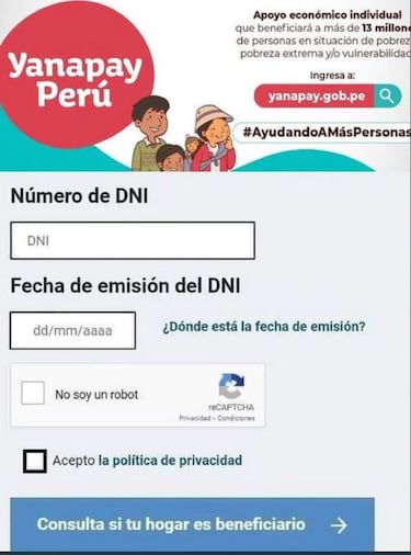 Bono 350 soles Yanapay: dónde consultar si lo puedo cobrar y link