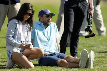 Michael Phelps y su mujer Nicole Johnson.